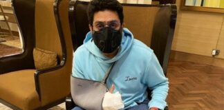 Abhishek is all 'patched-up' post 'freak' accident, resumes work