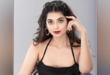 Actress Digangana Suryavanshi makes a style statement in a black slip dress, pictures inside