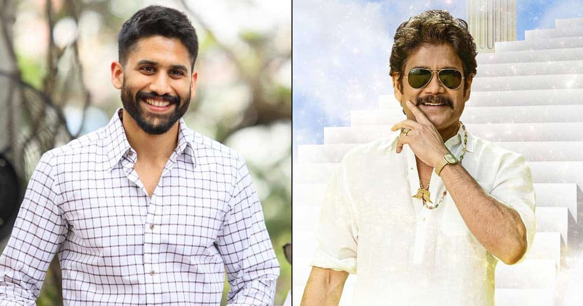 Naga Chaitanya unveils Nagarjuna's first look from 'Bangaraju'
