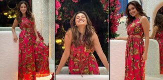 Nushrratt Bharuccha gives some major fashion goals in her Red Floral One piece