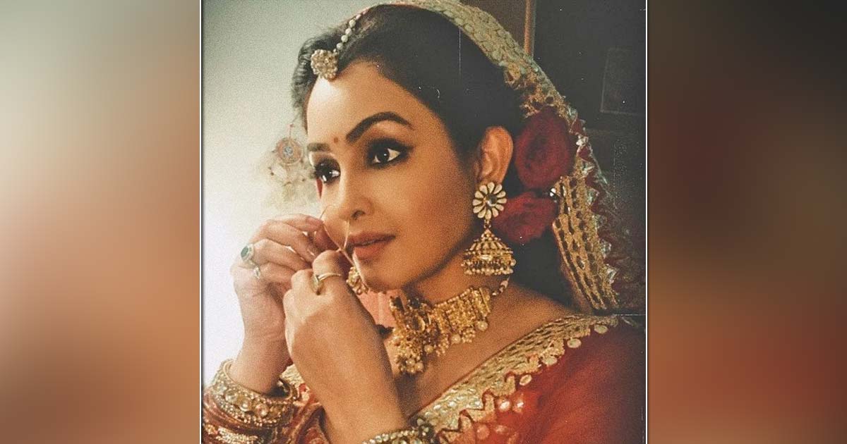 Shubhangi Atre enjoys bridal makeover during shooting