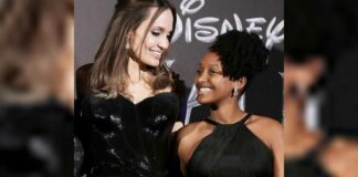 Angelina Jolie's Daughter Zahara In A Red Dress Looks Like A Pretty Fashionista Following Her Mother's Footsteps