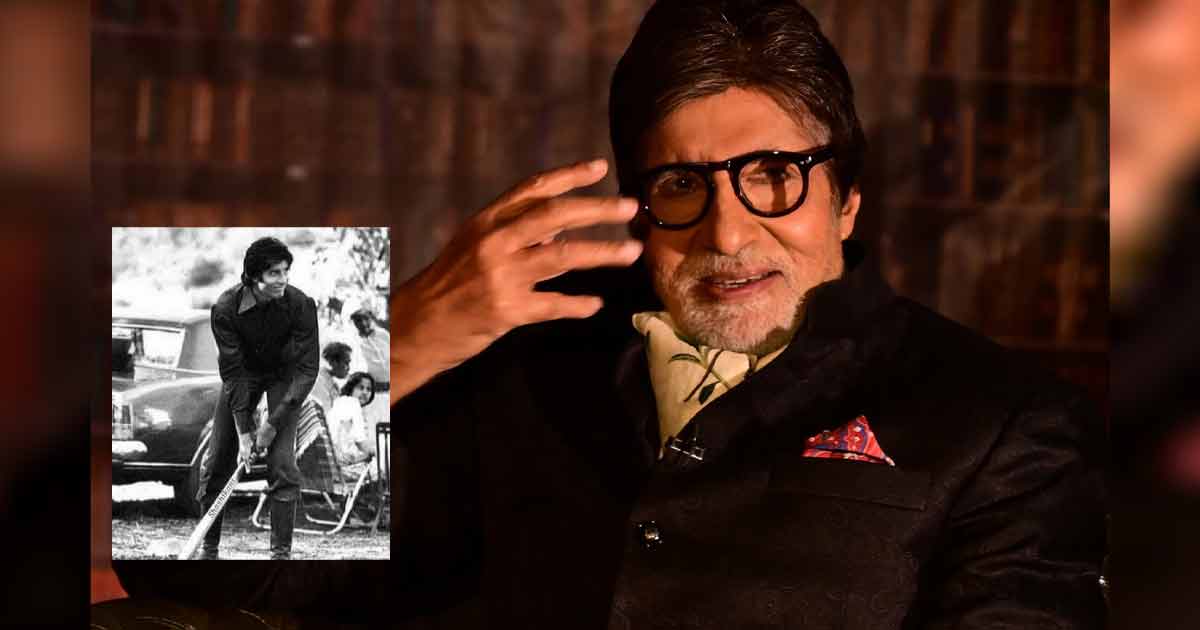 Amitabh Bachchan Plays Cricket In A Throwback Picture From The Sets Of Mr. Natwarlal & Says "Balla Zara Chota Pad Gaya"