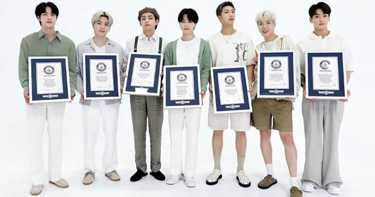 Bts Registers 23 Records In Guinness World Records 2022 Hall Of Fame