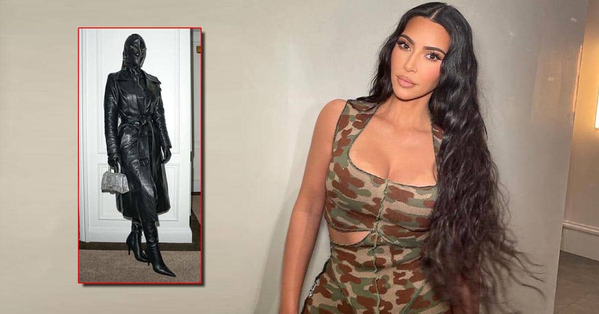 Kim Kardashian's black leather suit leaves fans in the dark