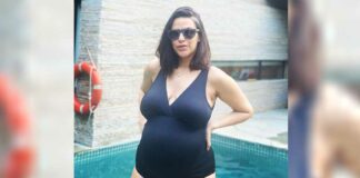 Neha Dhupia Flaunts Her Preggars Belly In A Black Monokini & Netizens Call Her 'Se*y Mamma' In Awe Of Her Maternity Fashion