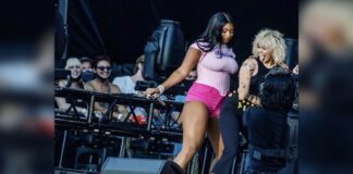 Miley Cyrus dances with Megan Thee Stallion at Austin City Limits 2021