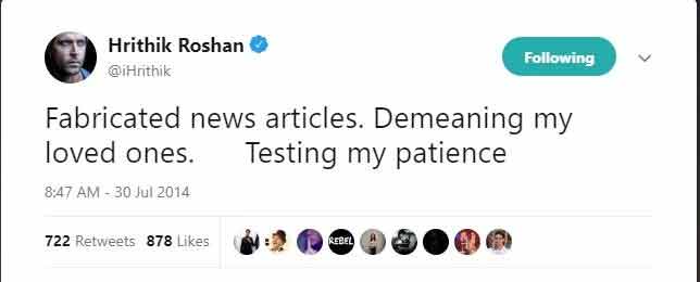 When Hrithik Roshan & Sussanne Khan's '400 Crores' Alimony Rumours Broke The Internet But Was Addressed By The Star On Twitter