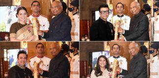 Bollywood's day out at Padma Awards: KJo, Kangana, Adnan, Ekta share their joy
