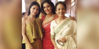 Tanuja gifts Dhaka sarees to daughters Kajol, Tanishaa