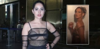 Urfi Javed Copies Bella Hadid Wearing A N*ked See-Through Top Showcasing Her Hourglass Figure - See Pics Inside