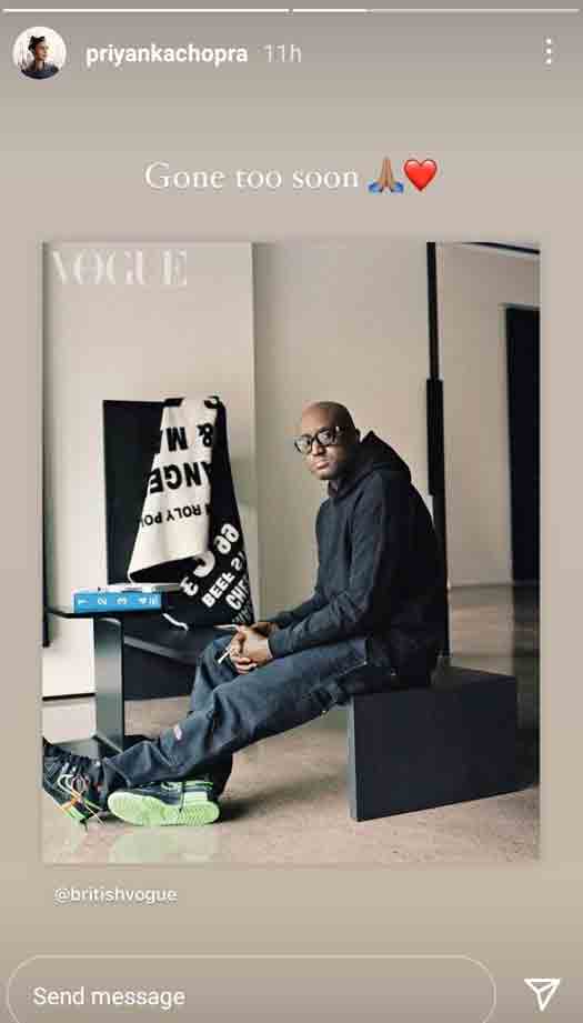 Virgil Abloh No More! Karan Johar Writes “He Will Be Sorely Missed,” Priyanka Chopra Says “Gone Too Soon”
