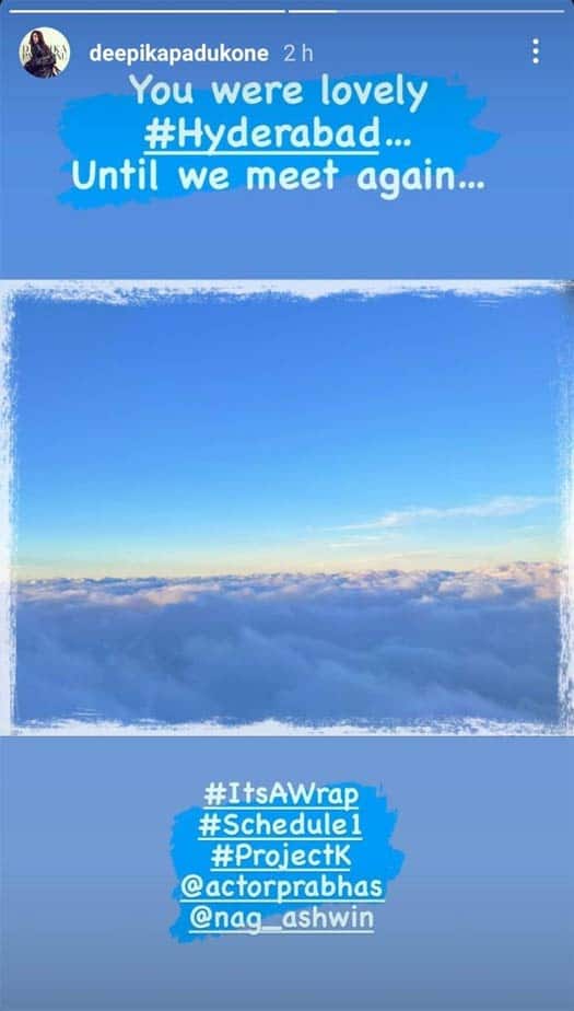 Deepika Padukone shares image of her treat from Prabhas, team wraps first schedule!