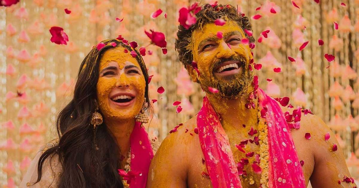 Katrina Kaif & Vicky Kaushal Is Painting The Town Yellow With Their  Extraordinary Haldi Pics; The Two Can't Get Enough Of Each Other - See Pics