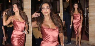 Malaika Arora Stuns In A Body-Hugging Satin Thigh-High Slit Dress, Gets Trolled, Read On