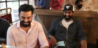 Prithviraj catches up with 'Bheemla Nayak' countepart Rana Daggubati