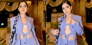 Urfi Javed Fails To Impress With Purple Cut-Out Pant-Suit