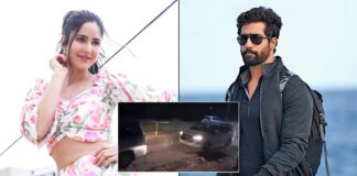 Vicky Kaushal, Katrina Kaif Accompanied By A Fleet Of 15 Luxurious Cars On Their Way To Six Senses Fort