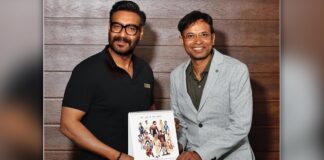 Caricature artist Manoj Sinha sketches Ajay Devgn's iconic characters