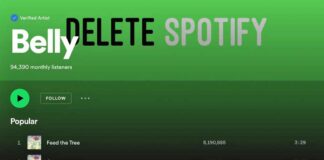 'Delete Spotify' message appears mysteriously on Spotify itself