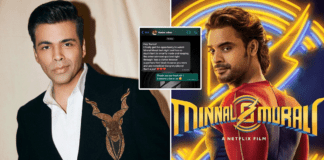 Filmmaker Karan Johar heaps praises on Minnal Murali, lead actor, Tovino Thomas says, "This is huge"