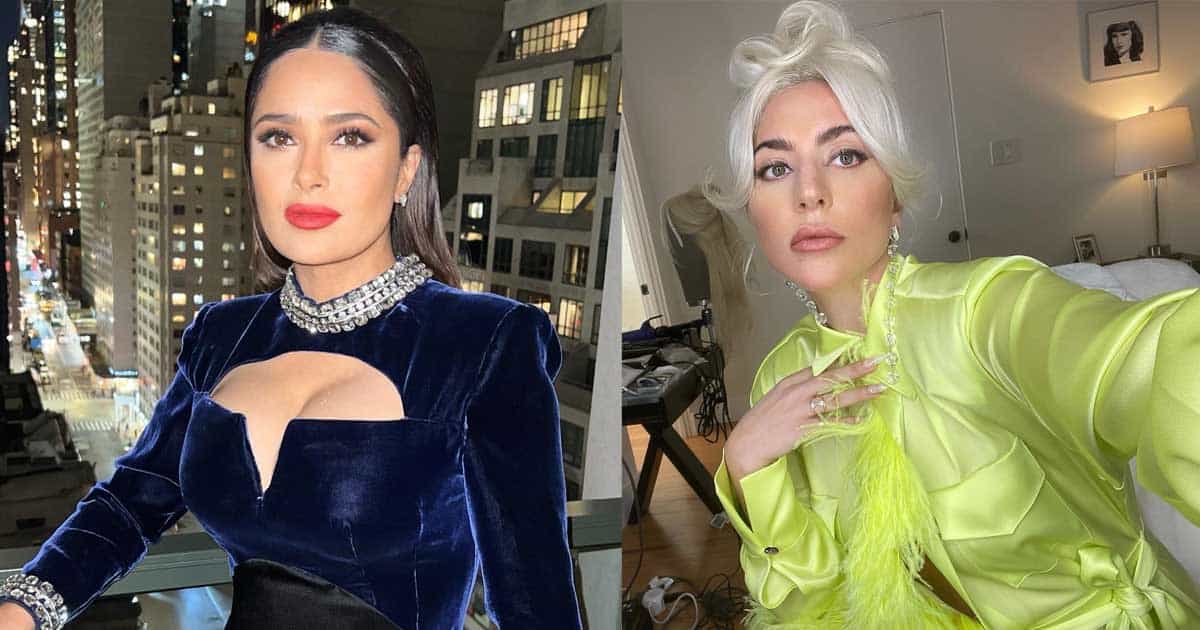 Lady Gaga feels like 'annoying kid in school' for bragging about Salma Hayek kiss