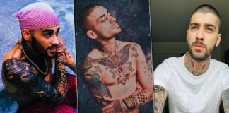 Malik Has A Jaw Dropping Tattoos Collection Including Flowers, Comic Characters, Names, Geometric Figures, Animals & More
