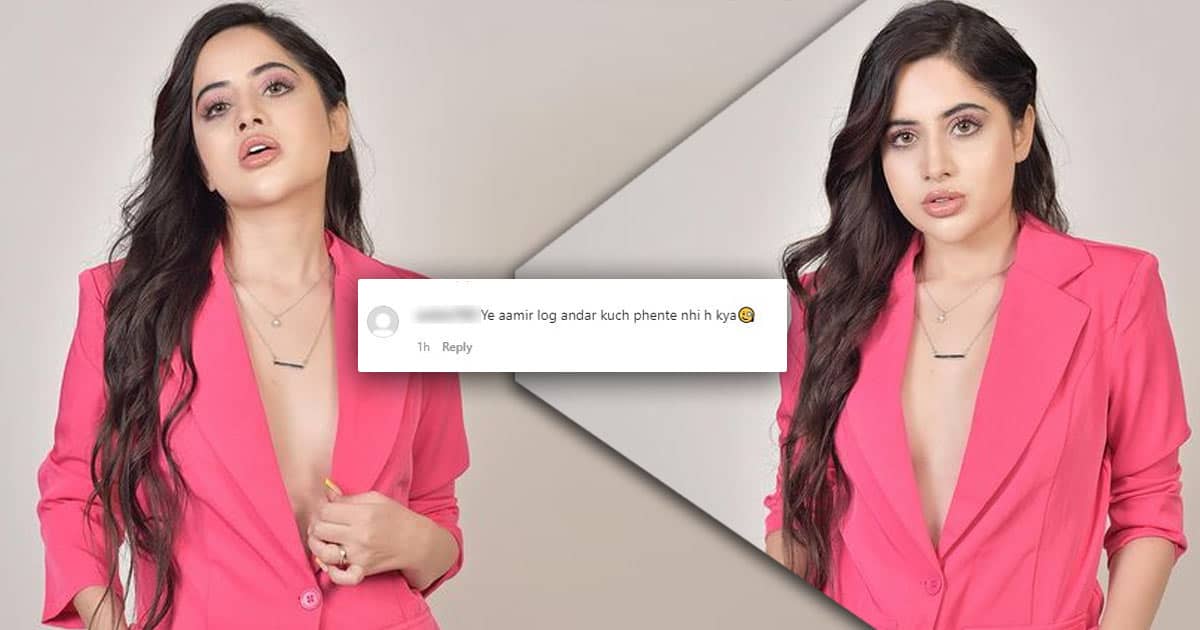 Urfi Javed Mercilessly Trolled Over Her Braless Pantsuit Look