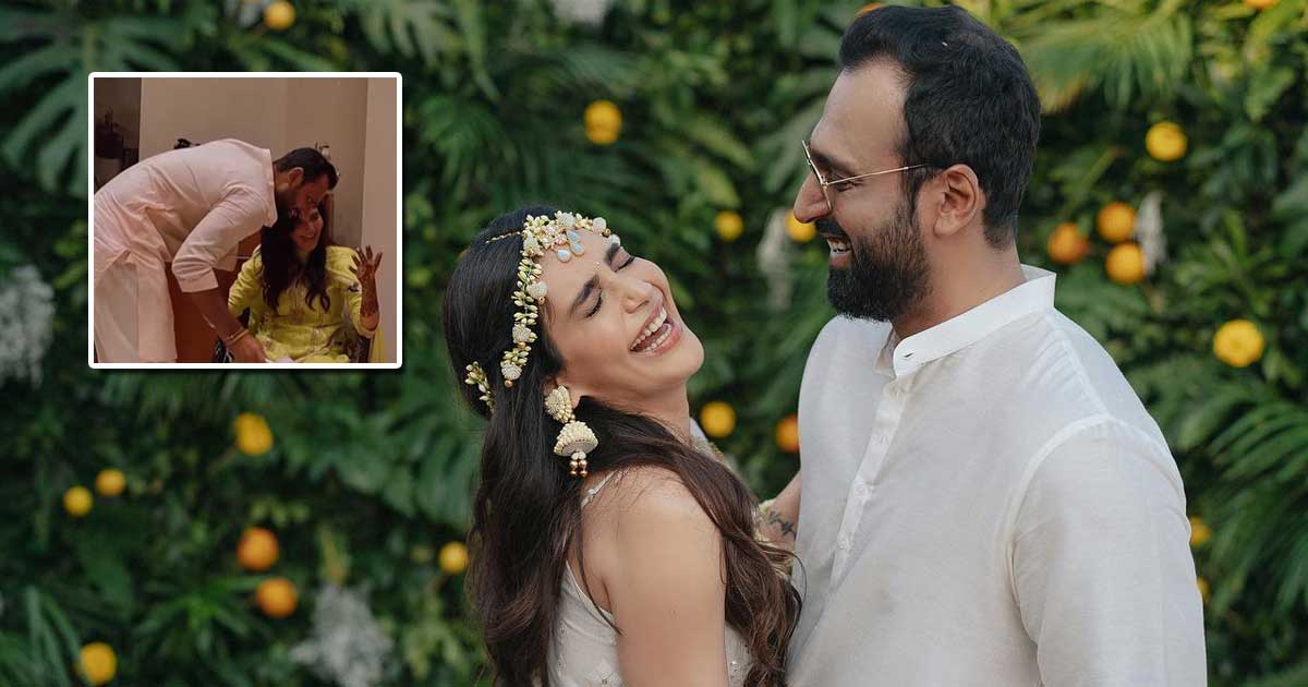 Karishma Tanna's To-Be Hubby Fakes Drying Out Her Mehendi With A Dryer – Deets Inside