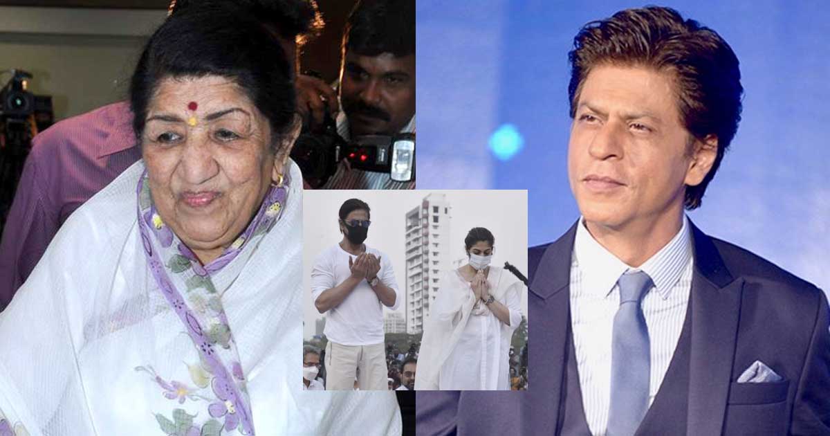 Shah Rukh Khan Pays Last Tribute To Lata Mangeshkar At Shivaji Park