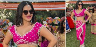 Sunny Leone shoots for wedding sangeet number in Mumbai