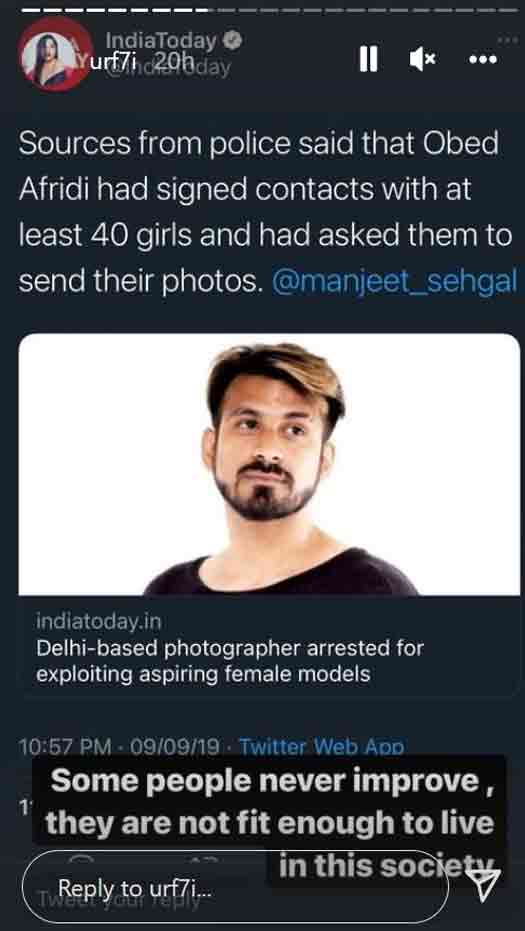 Urfi Javed Accuses A Casting Director For Asking Sexual Favours