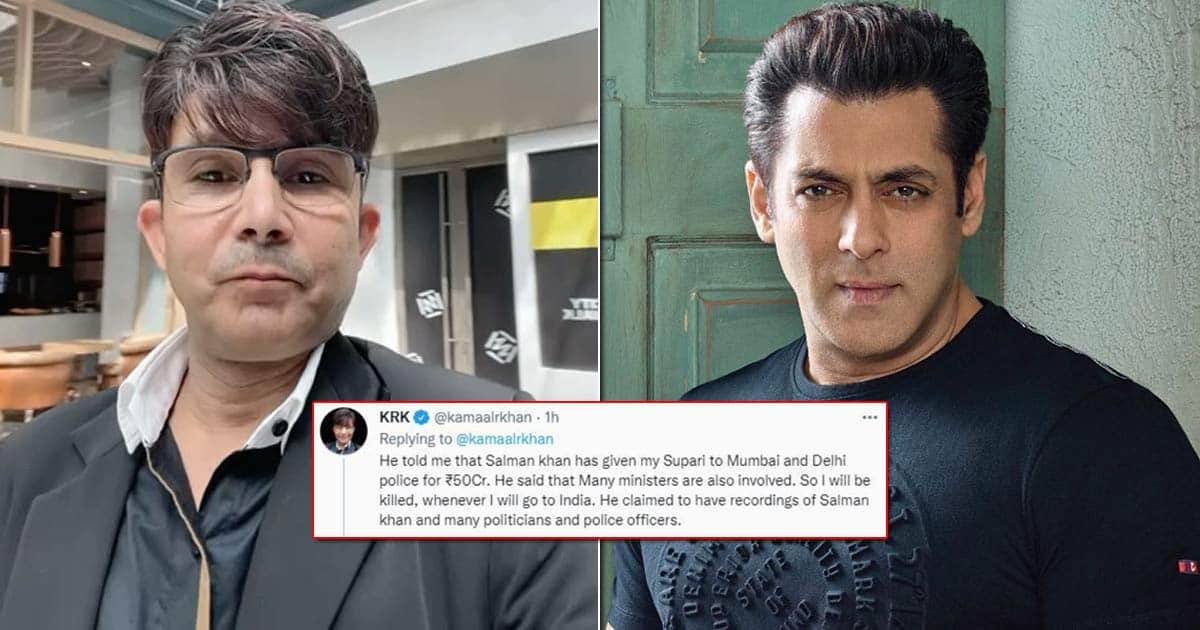 KRK Makes A Huge Claim Saying Salman Khan Has Allegedly Given A Supari For 50 Crores To Him, Read Tweets