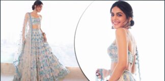 Alaya F Is A Vision To Behold In Dreamy Ivory Blue Lehenga, CheckOut