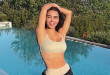 Kim Kardashian accused of editing out inches from waistline in another 'photoshop fail'