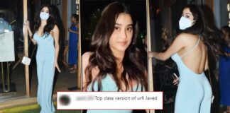Netizens Are Trolling Janhvi Kapoor Over Her Backless Outfit; Call Her The “Top Class Version Of Urfi Javed”
