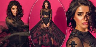 Samantha Was A Straight Up Goddess In The Sheer Black Shimmery Gown That She Once Wore