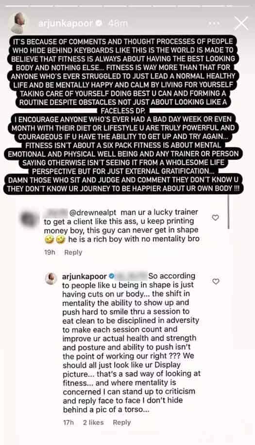 Arjun Kapoor Schools A Troll Calling Him "Client Like This As*, 'Rich Boy With No Mentality'– Deets Inside