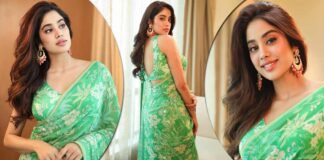 Janhvi Kapoor’s 70k Anita Dongre Saree Will Fit The Bill Perfectly If You’re Getting Rokafied Soon – Read On