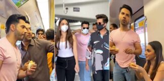 Jugjugg Jeeyo Stars Varun Dhawan & Kiara Advani Eats Vada Paav In Metro, Netizens React