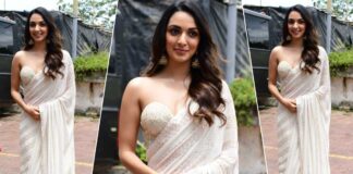 Kiara Advani Looks Sophisticated In A White Saree & A Corset-Inspired Blouse - See Pics Inside