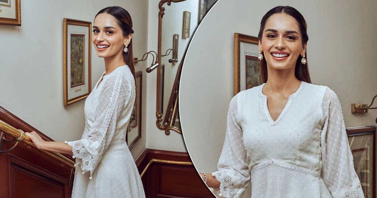 Manushi Chhillar Looks Gorgeous In A White Gharara, Proves Simplicity Is Beautiful