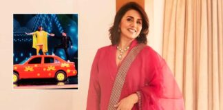 Neetu Kapoor grooves on 'O haseena zulfon waali' as she stands on roof of car