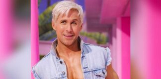 Ryan Gosling sports blonde hair as he debuts Ken for 'Barbie' movie