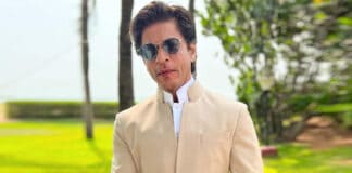 Shah Rukh Khan In A Beige Bandhgala Suit & Aviators, Sorry But We Need A Day Off To Process This Edible Look - See Pics Inside