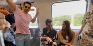 Varun, Kiara, Anil hop onto Mumbai Metro for 'JugJugg Jeeyo' promo
