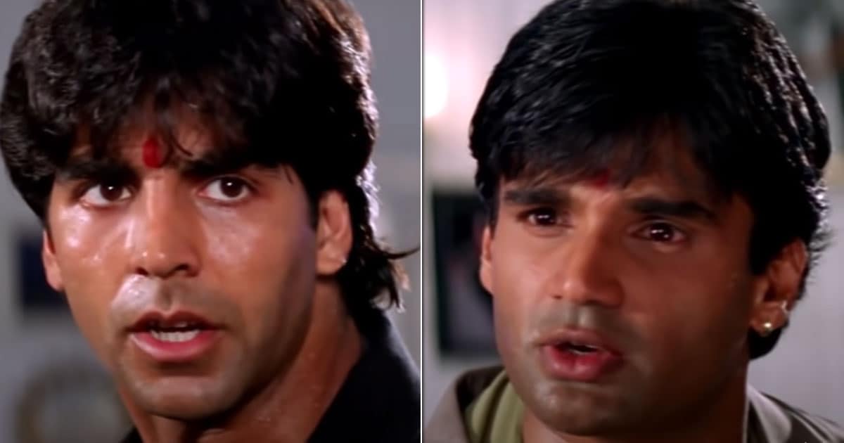 Akshay Kumar Suniel Shetty Starrer Sapoot s Statue Scene Sparks