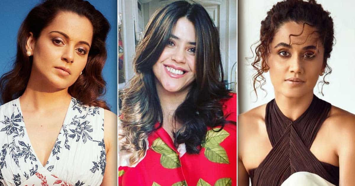 Ekta Kapoor Hits Back When Asked About Similarity Working With Kangana Ranaut & Taapse Pannu, “What Kind Of Question Is This?"