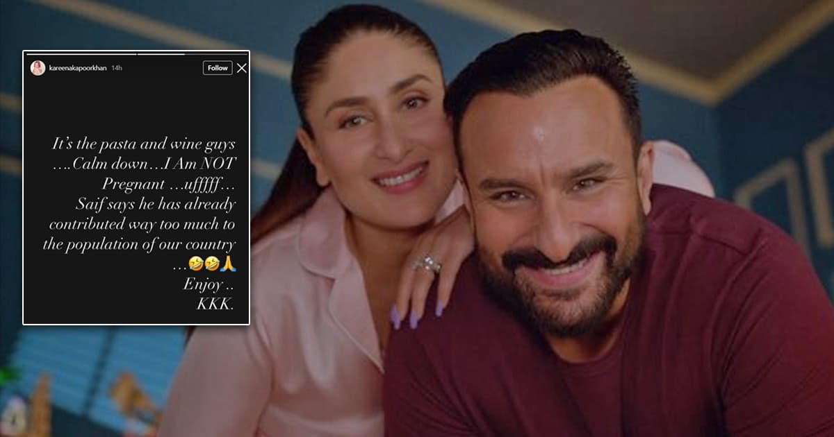 Kareena's witty reaction to pregnancy rumours: It's the pasta and wine