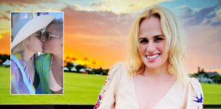Rebel Wilson kisses girlfriend in selfie